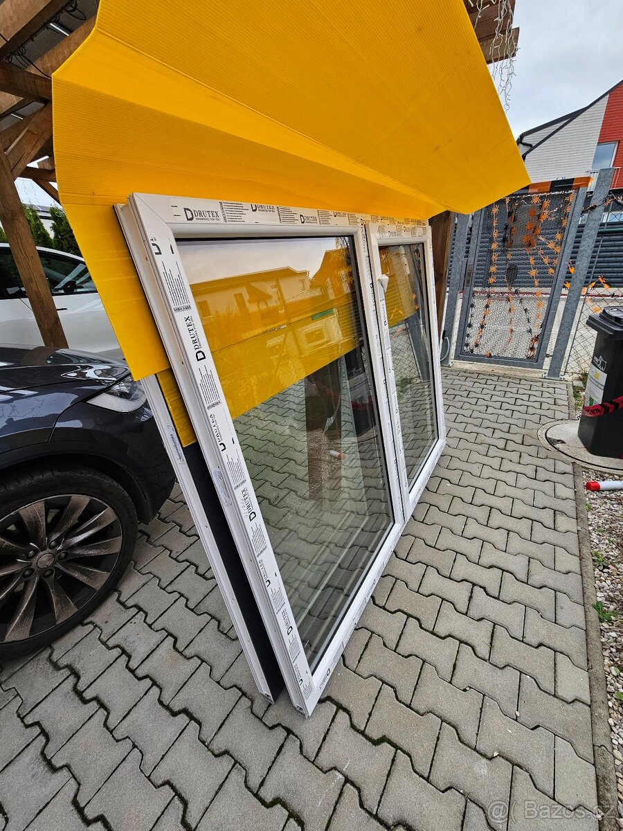 Okno 1818x1450 mm, antracit, 2 ks