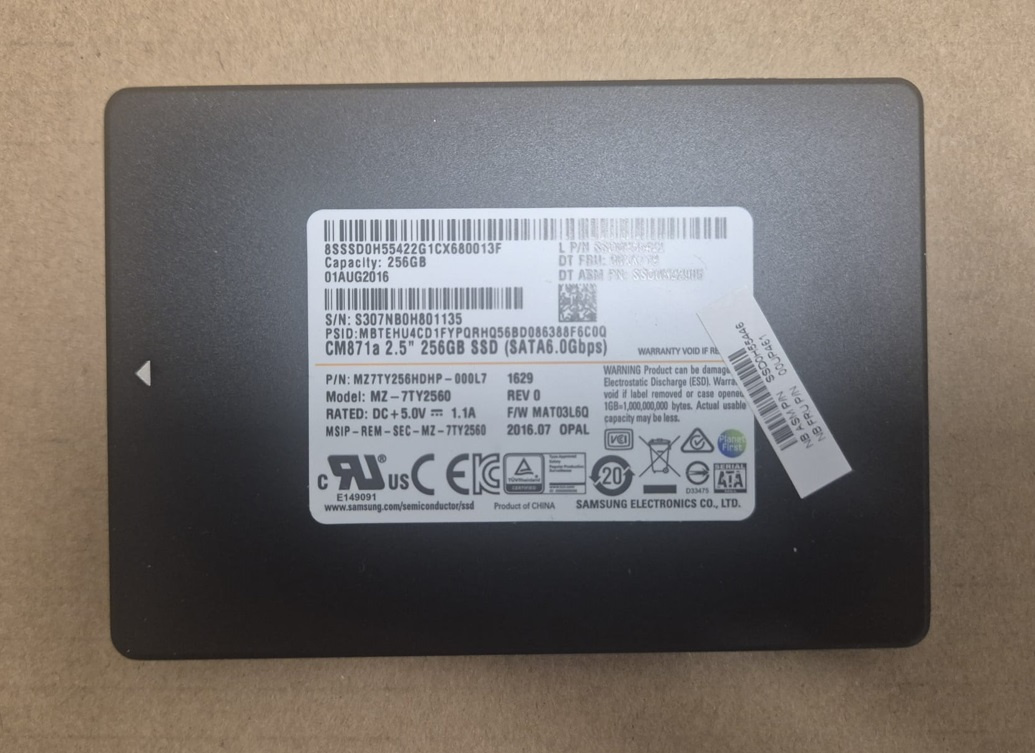 Samsung CM871 256GB SSD 2.5" SATA – SSD0H55422