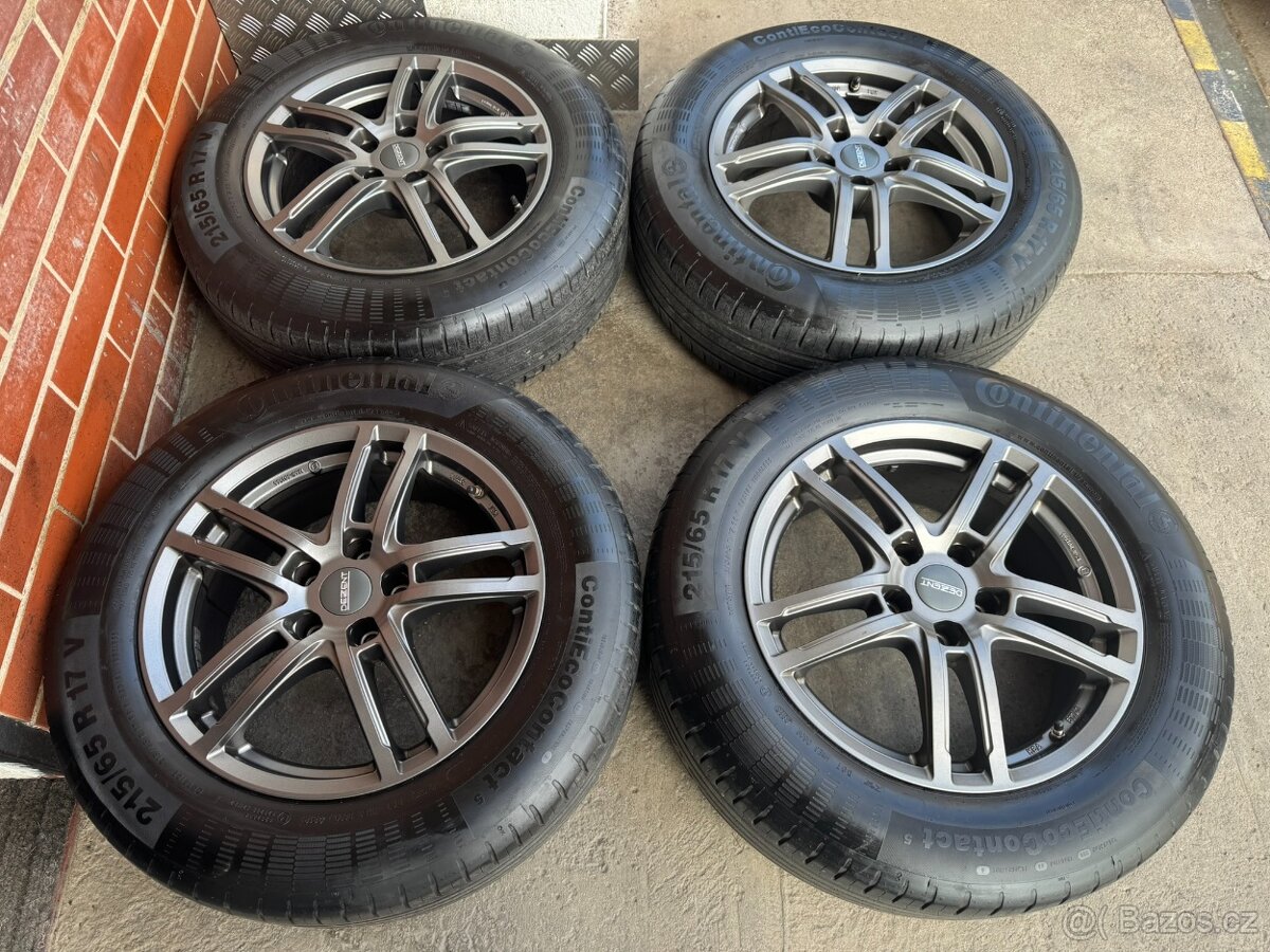 Alu 17" 5x112, Dezent Grafite, letní 60%, KodiaQ, Tiguan
