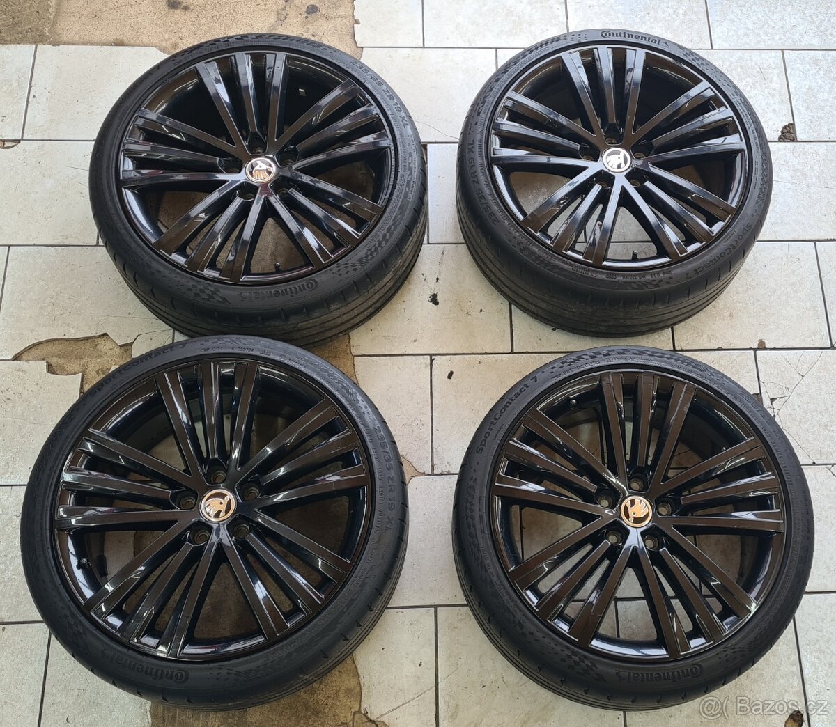 Alu kola originál Škoda SIRIUS 19\" 5x112 vč. pneu 235/35/