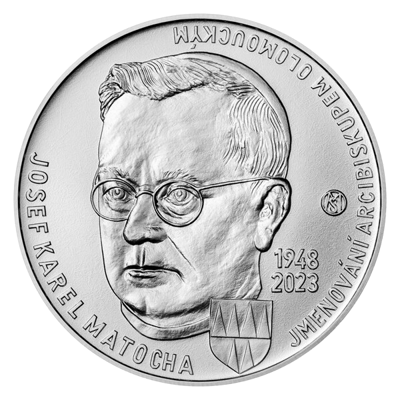 Pamětní stříbrná mince ČNB 2023 Josef Karel Matocha BK