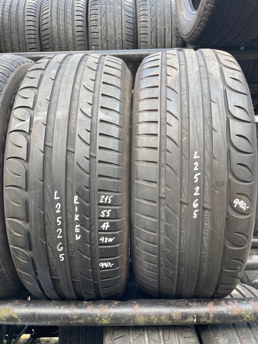 2ks Letní pneu Riken 215/55 ZR17