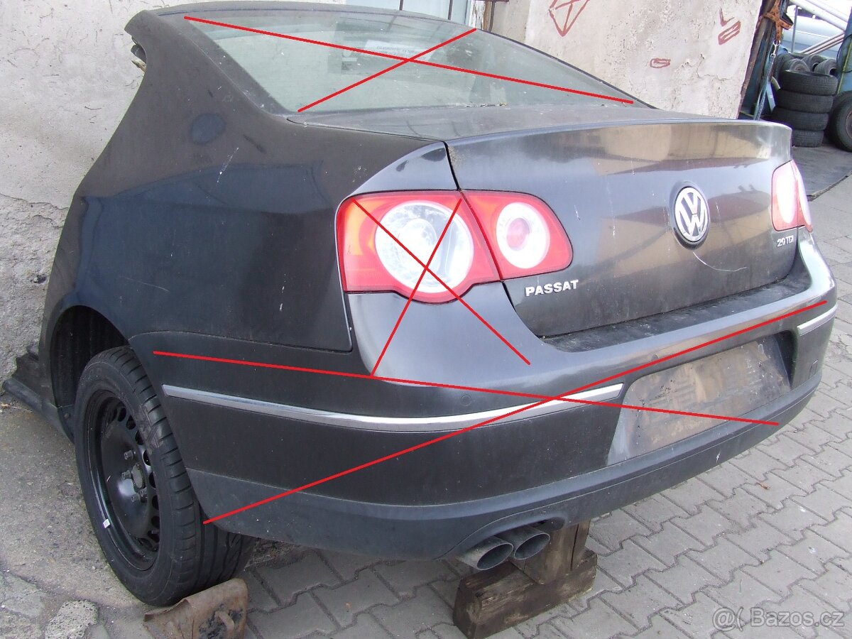 Prodám náhradní díly Passat B6 sedan 2008