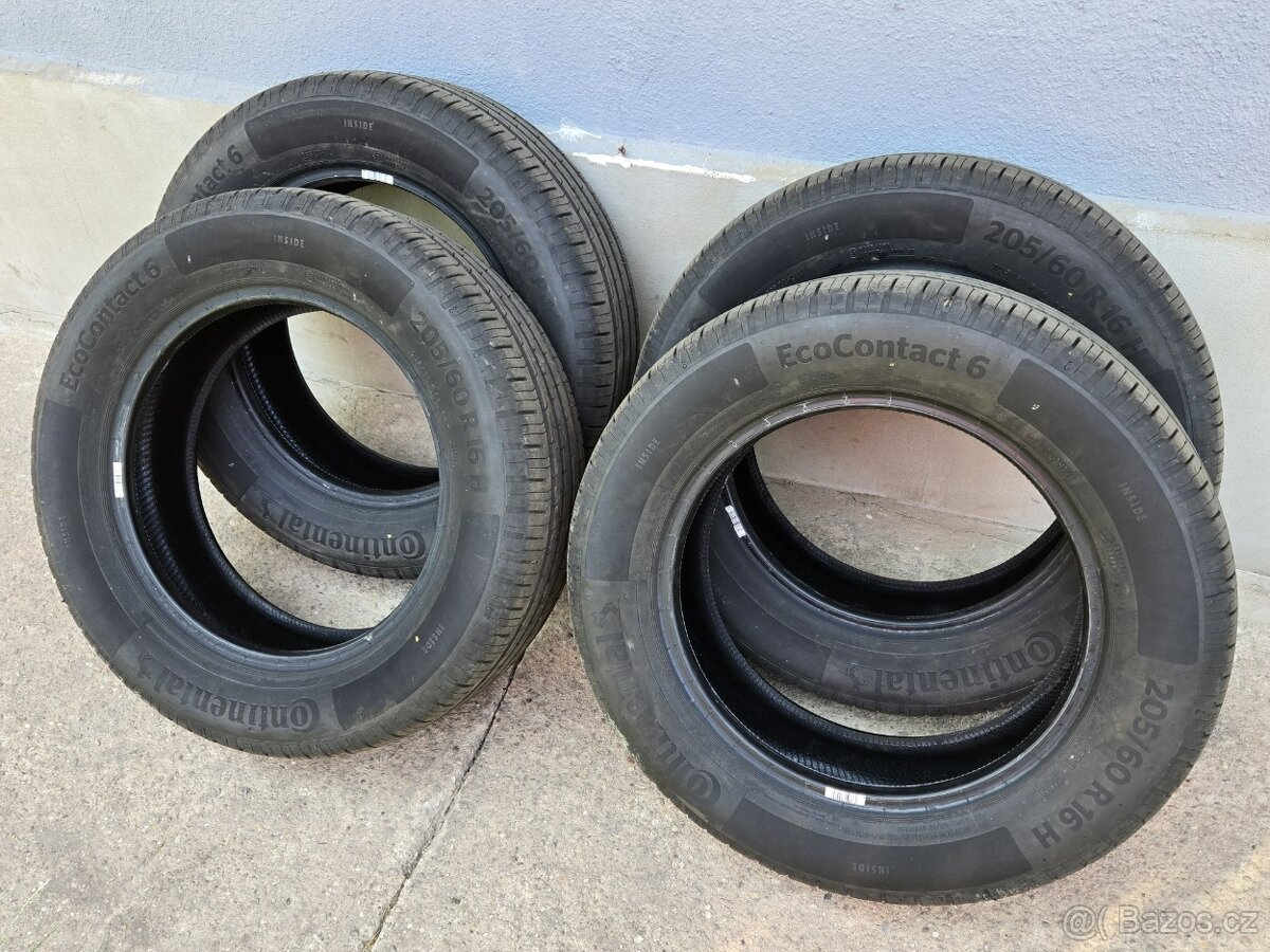 Nepoužité letní pneu Continental EcoContact 6 205/60 R16 92H