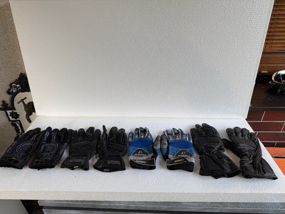 Sada motocyklových rukavic (4 páry) 🧤