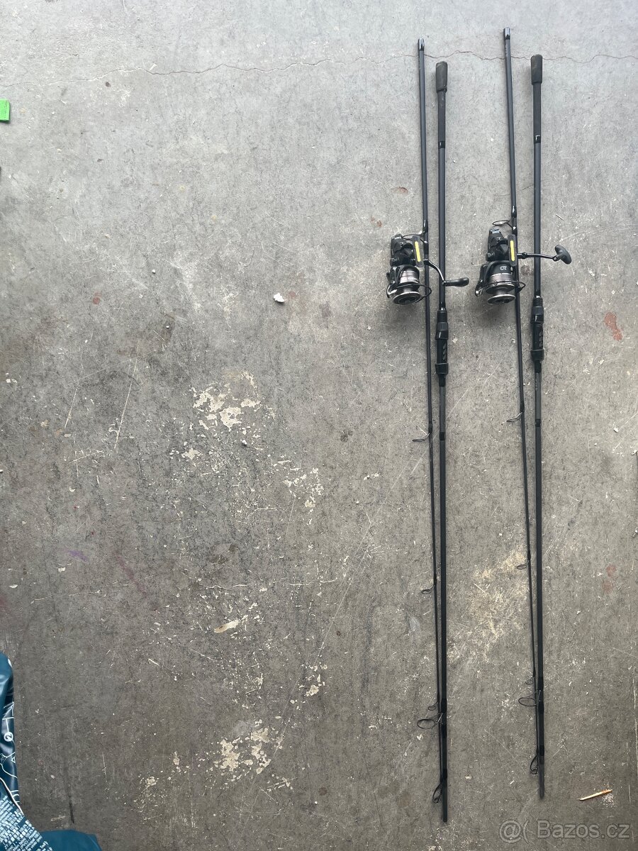 Prodám 2× rybářský prut Prologic C-Series + 2× naviják Ryobi