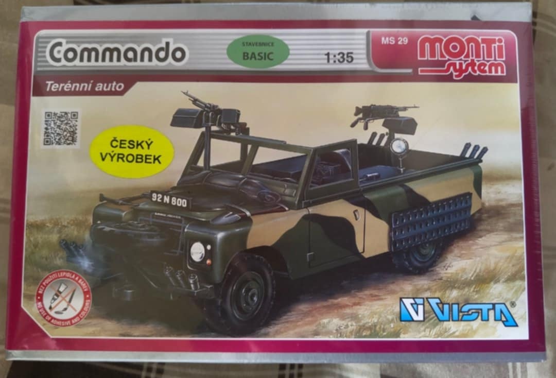 Model terénního auta MS-29- Commando 1:35
