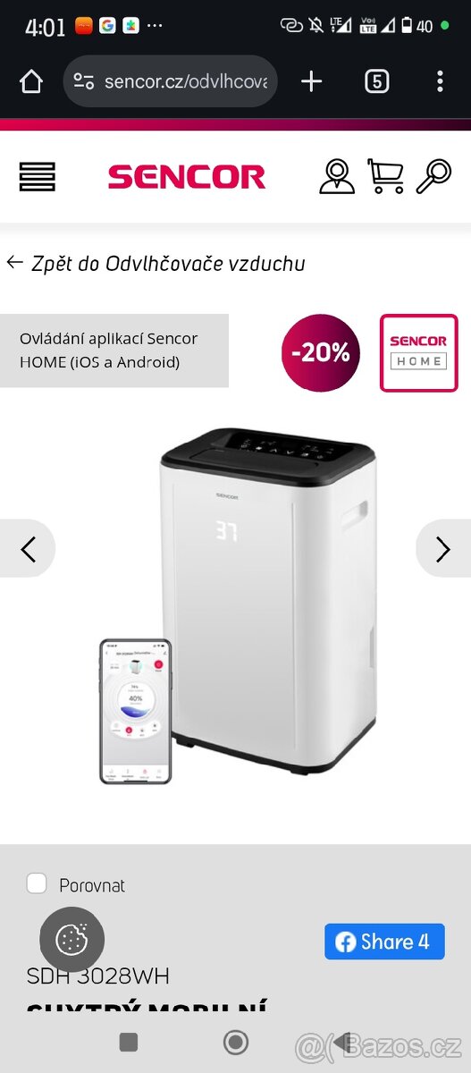 Odvlhčovač Sencor