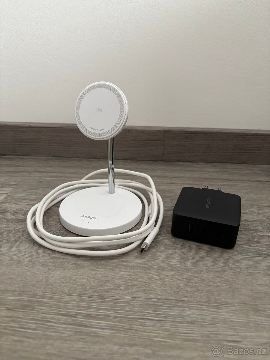 Anker MagGo Wireless Charger 2in1 Qi2 15W + 100W nabíječka
