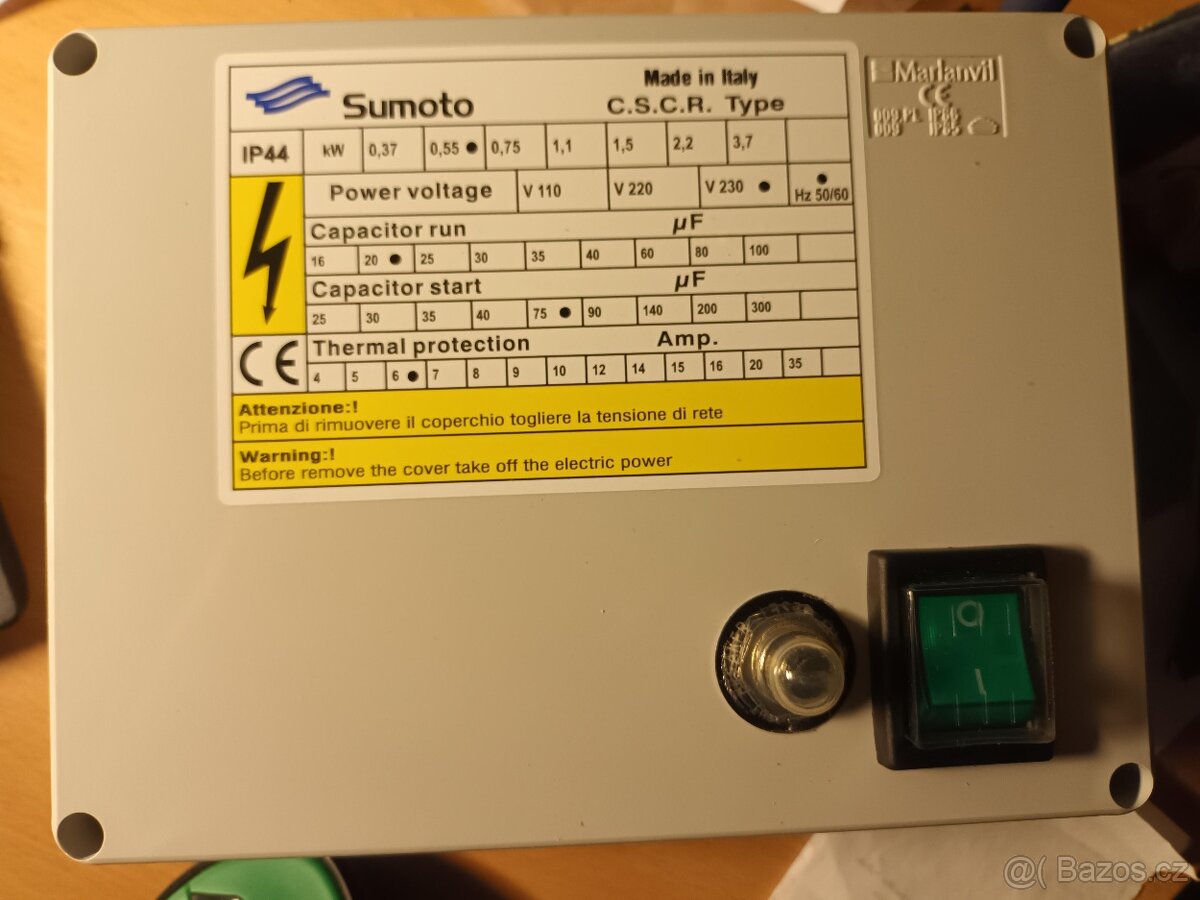Ovládací skříňka SUMOTO k ponor. čerpadlu