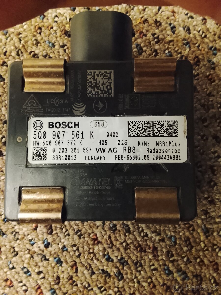 Prodám Bosch Radar Sensor 5Q0 907 561 K