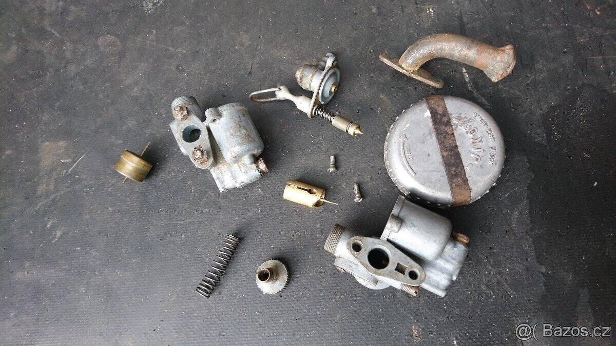 Levostranný karburátor jawa 550 pařez