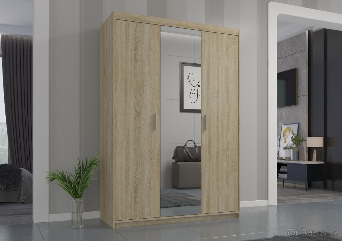 KRÁSNÁ ŠATNÍ SKŘÍŇ 133cm