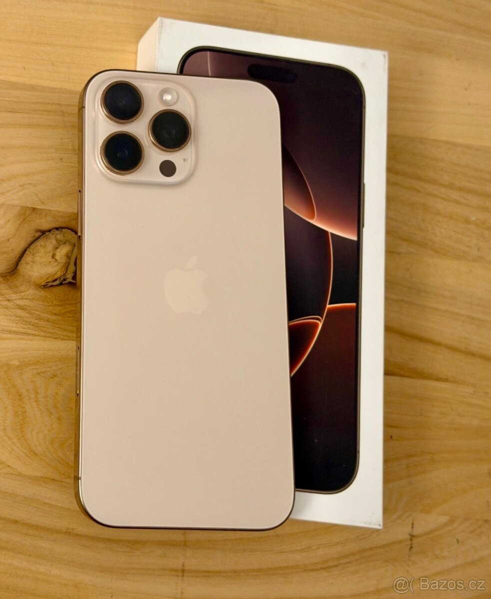 iPhone 16 Pro Desert Titanium BATERIE 100% TOP