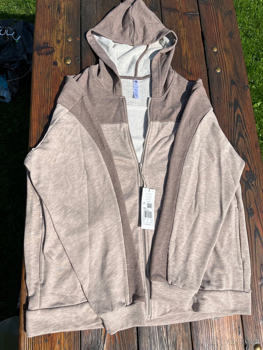 Adidas pánská mikina na zip s kapucí