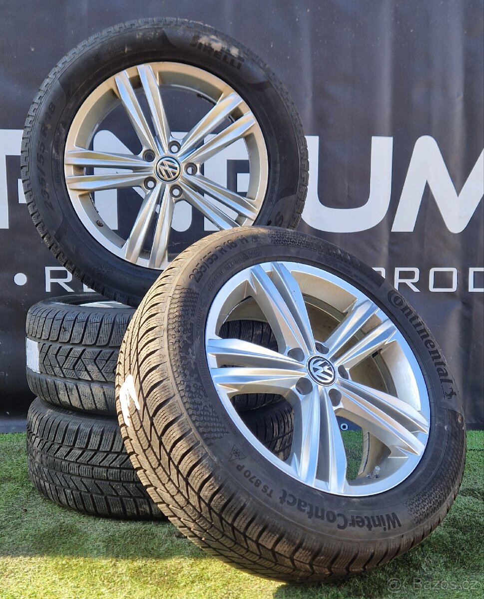 5x112 R18 Tiguan ll +❄️zimní pneu POUŽITÝ STAV