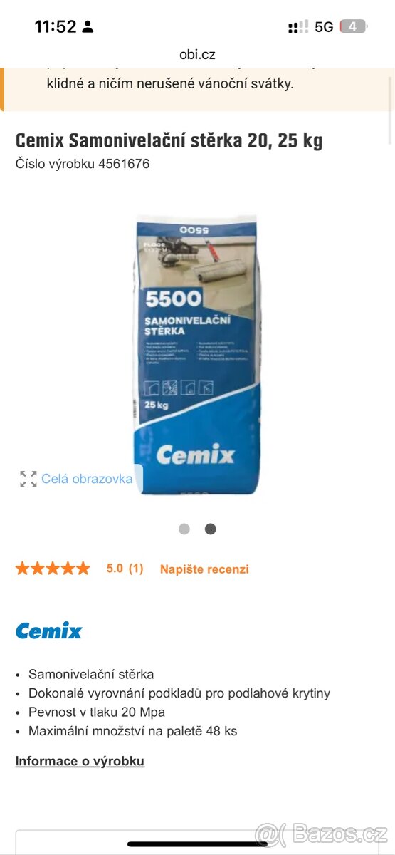 Samonivelační štěrka