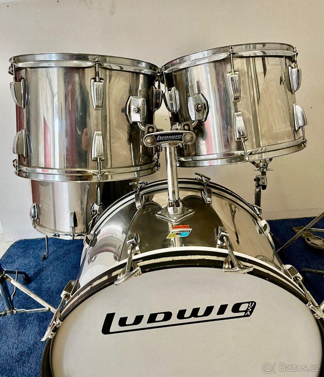 LUDWIG STAINLESS BLUE - OLIVE BADGE