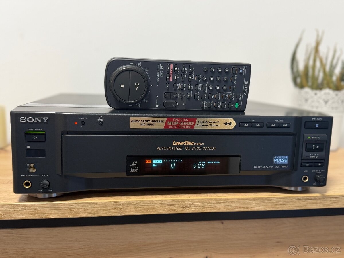 SONY MDP-850D LASERDISC CD CDV LD PŘEHRÁVAČ