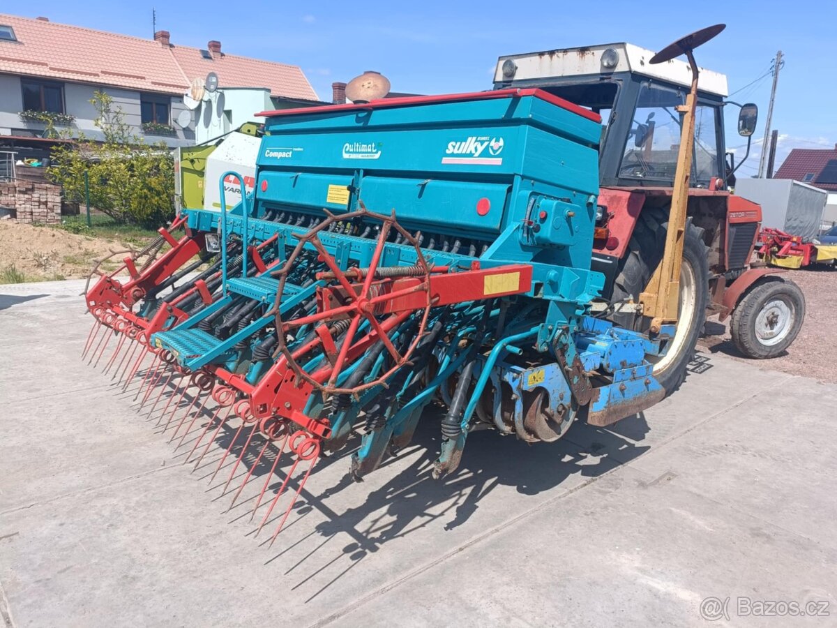 3,0m Seci kombinace SULKY COMPACT + LEMKEN ZIRKON