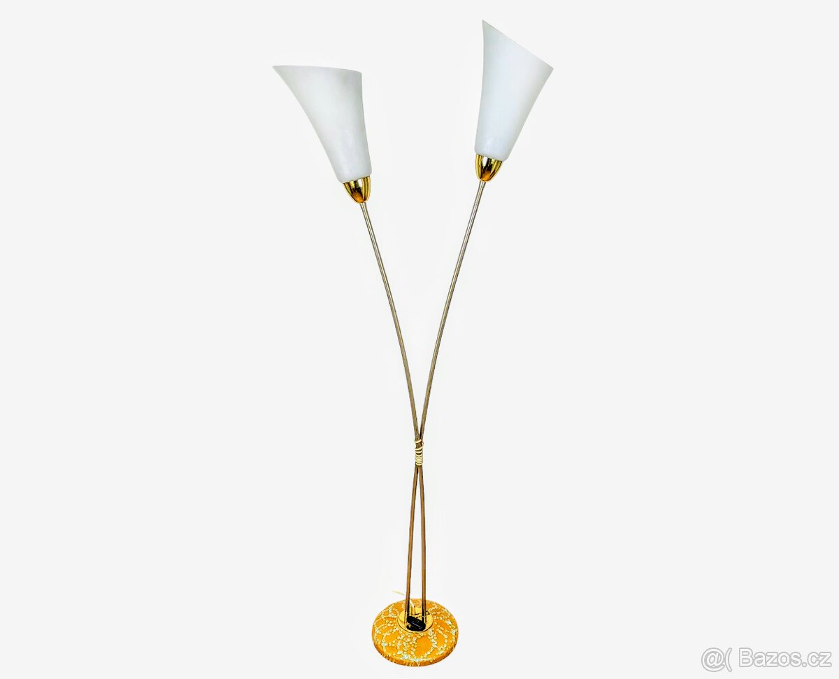 Retro podlahová lampa Kamenický Šenov