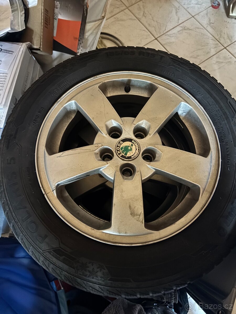 Alu kola 15” se zimními pneu 185/65 R15T