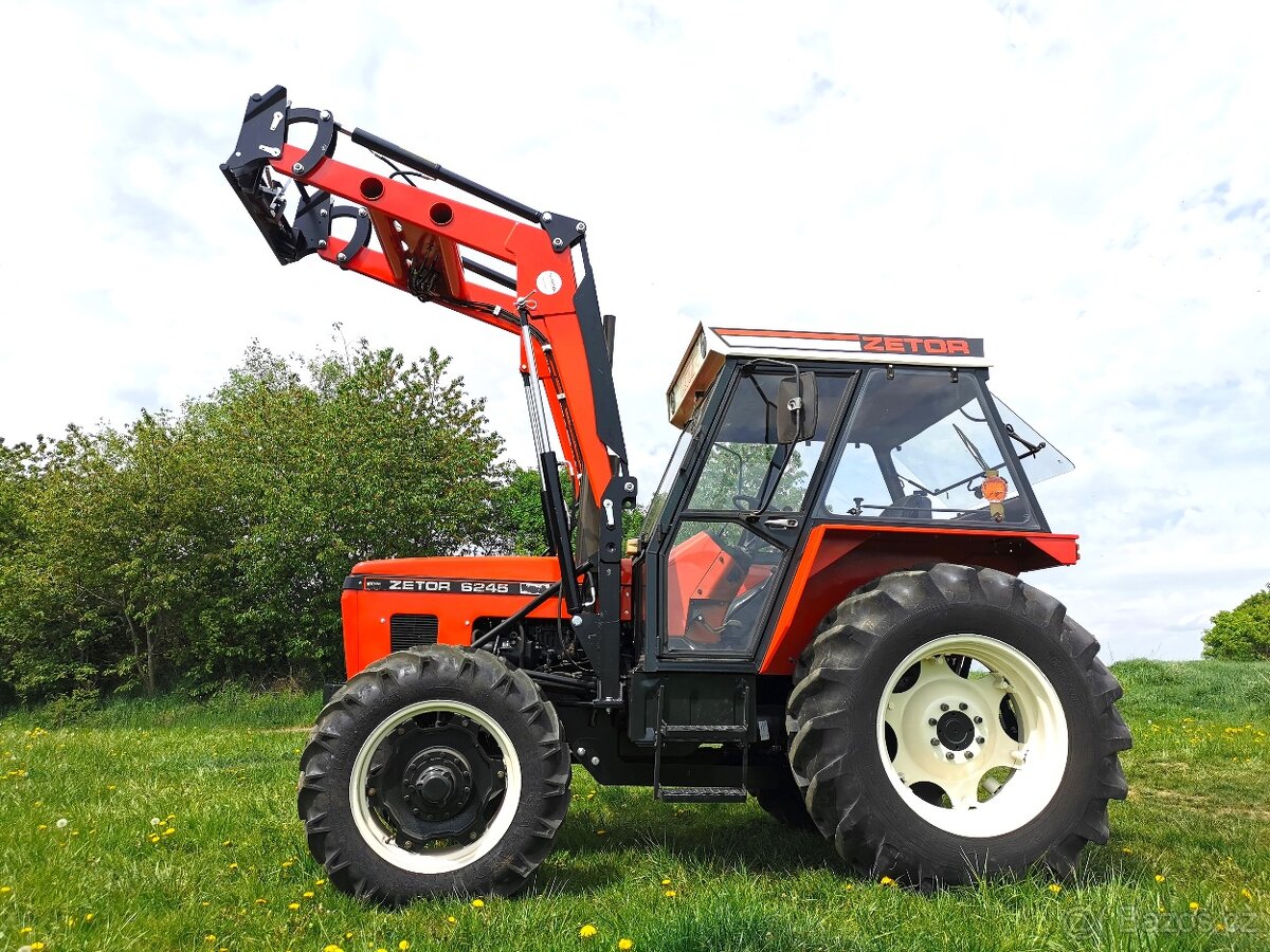 MONTÁŽ ČELNÍHO NAKLADAČE NA ZETOR, ZDARMA JOYSTICK A VIDLE.