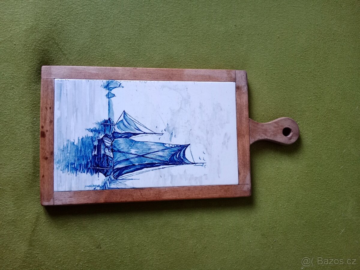 Prkénko kuchyňské s motivem baltských rybářských