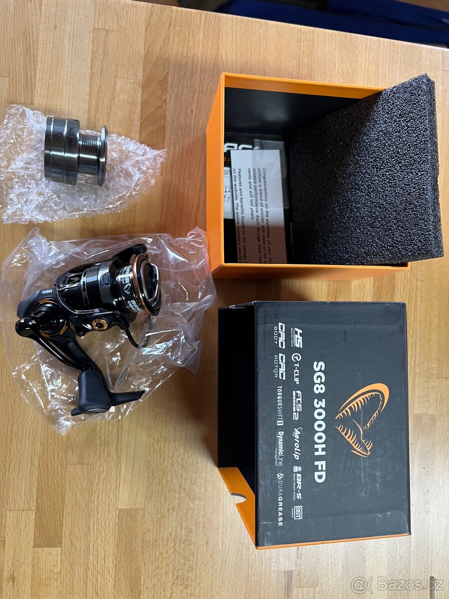 nový přívlačový naviják SG8 3000H FD