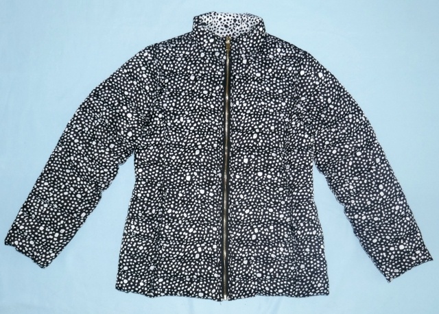 Zimní prošívaná černobílá bunda, vel. M-L, zn. Lolitas&L