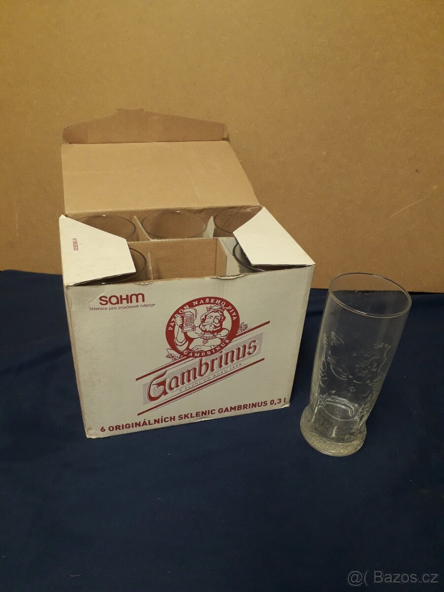 Sklenice Gambrinus 0,3/0,5l