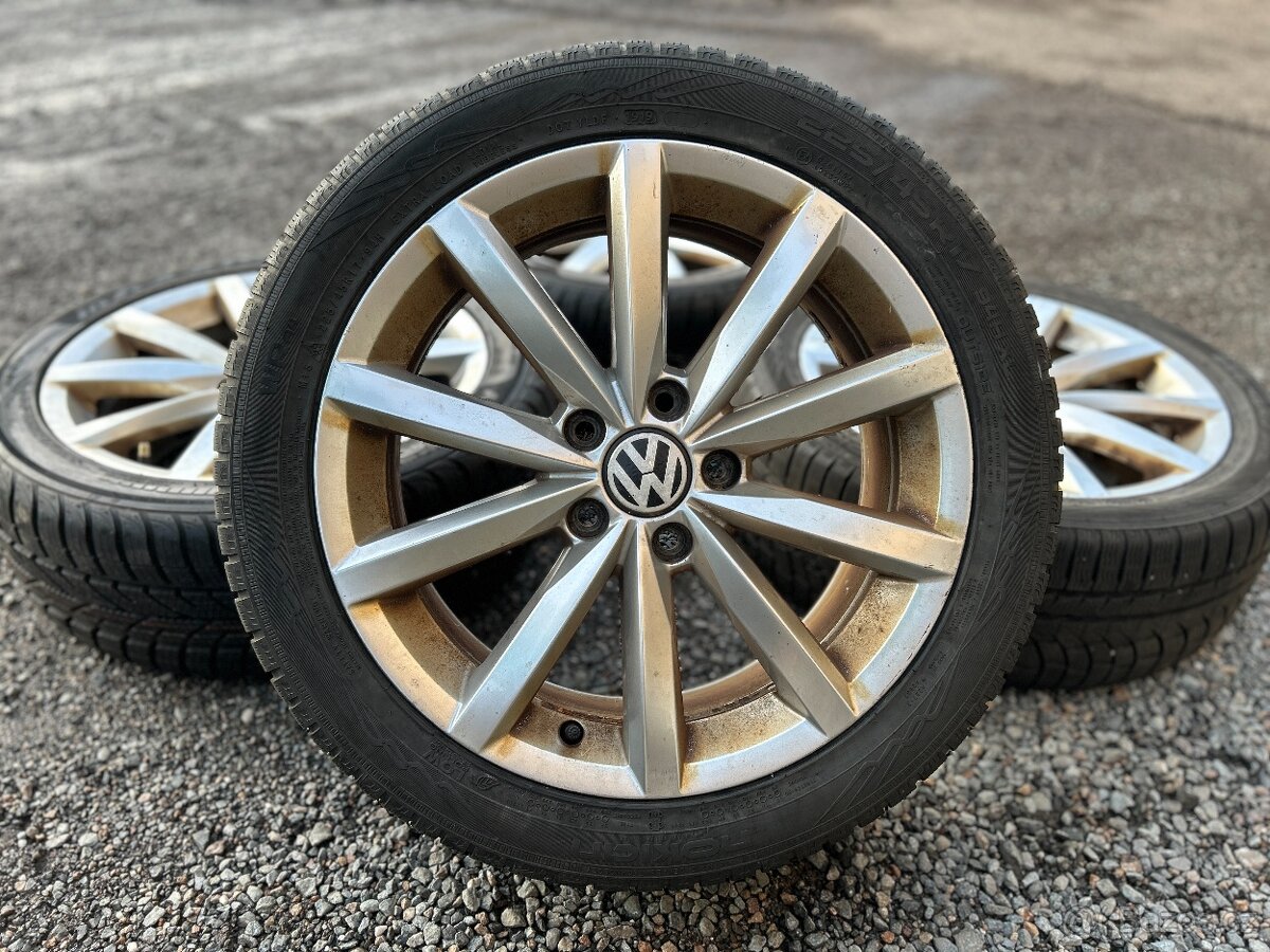 Alu orig zimní sada VW Novara 5x112 7J ET43 225/45 R17