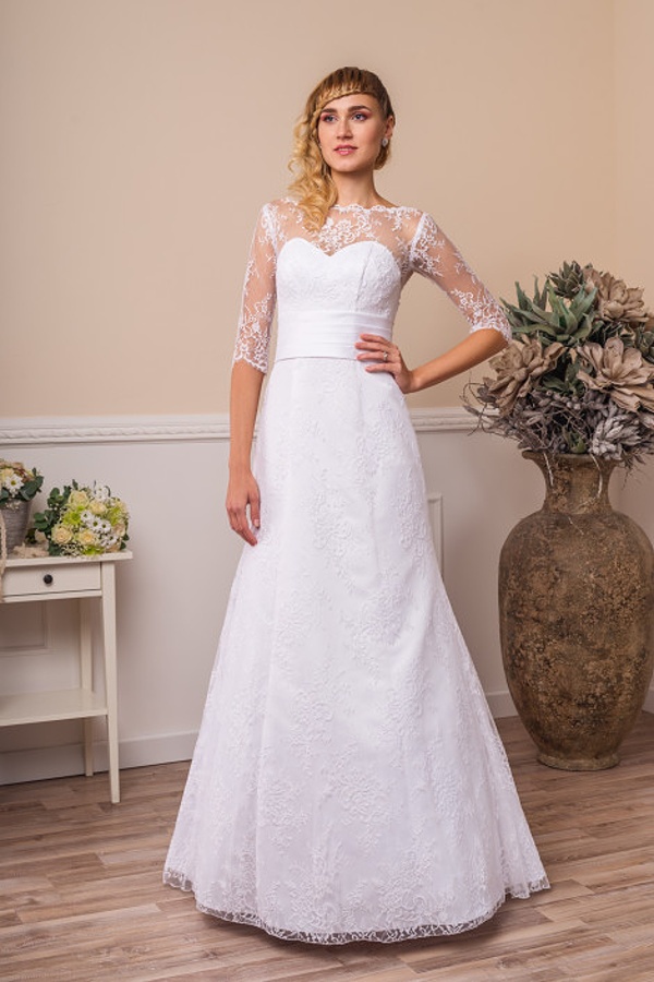 Levné svatební šaty vhodné i na věneček ve vel.34-36