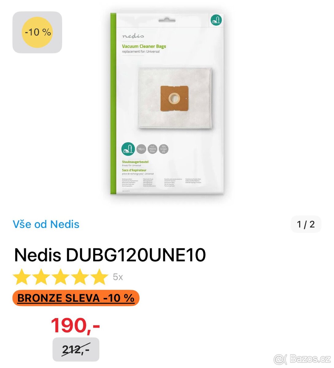 Sáčky do vysavače ETA DUBG120UNE10