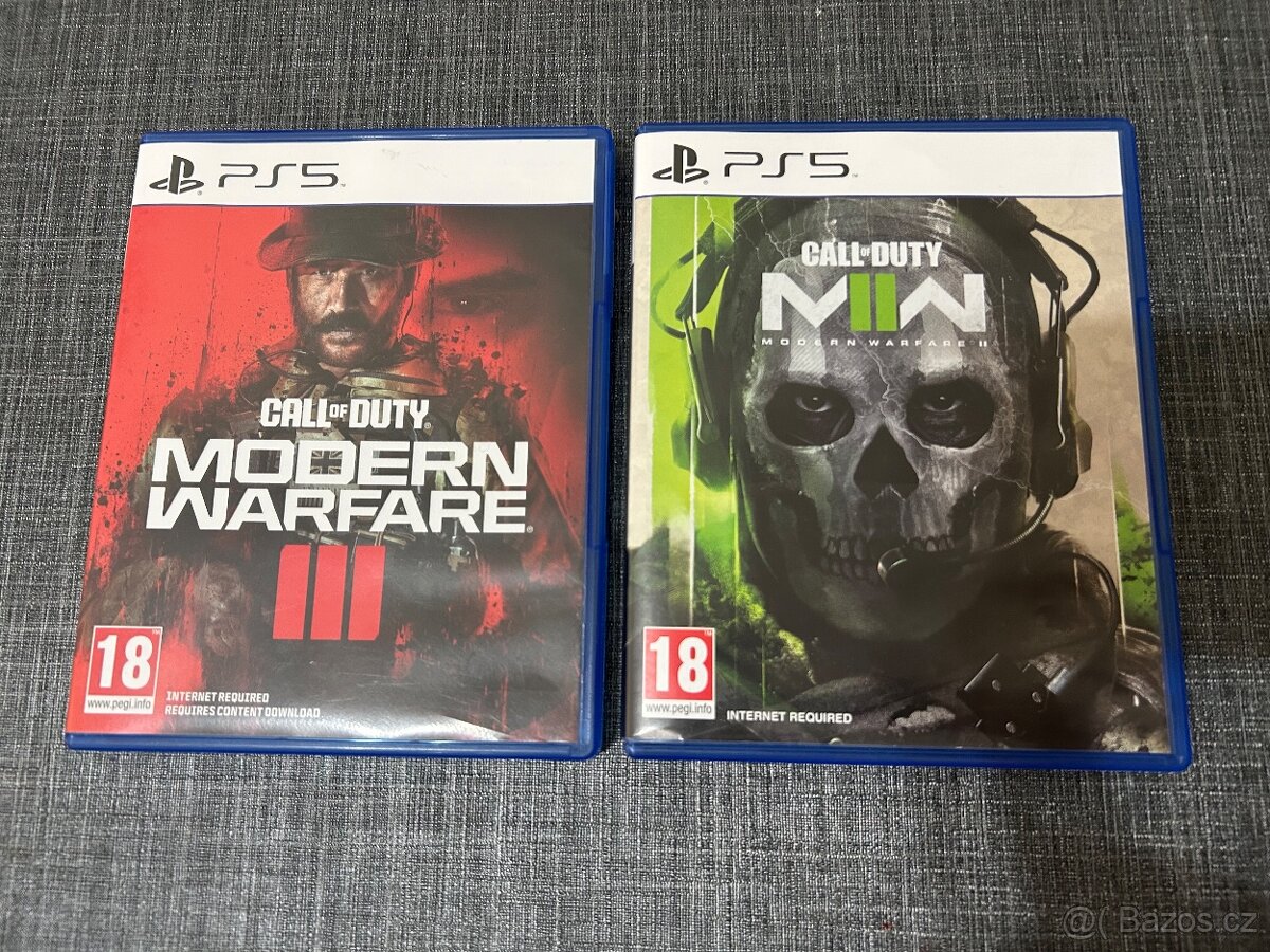 Prodám Call of Duty MW II a MW III na PS5