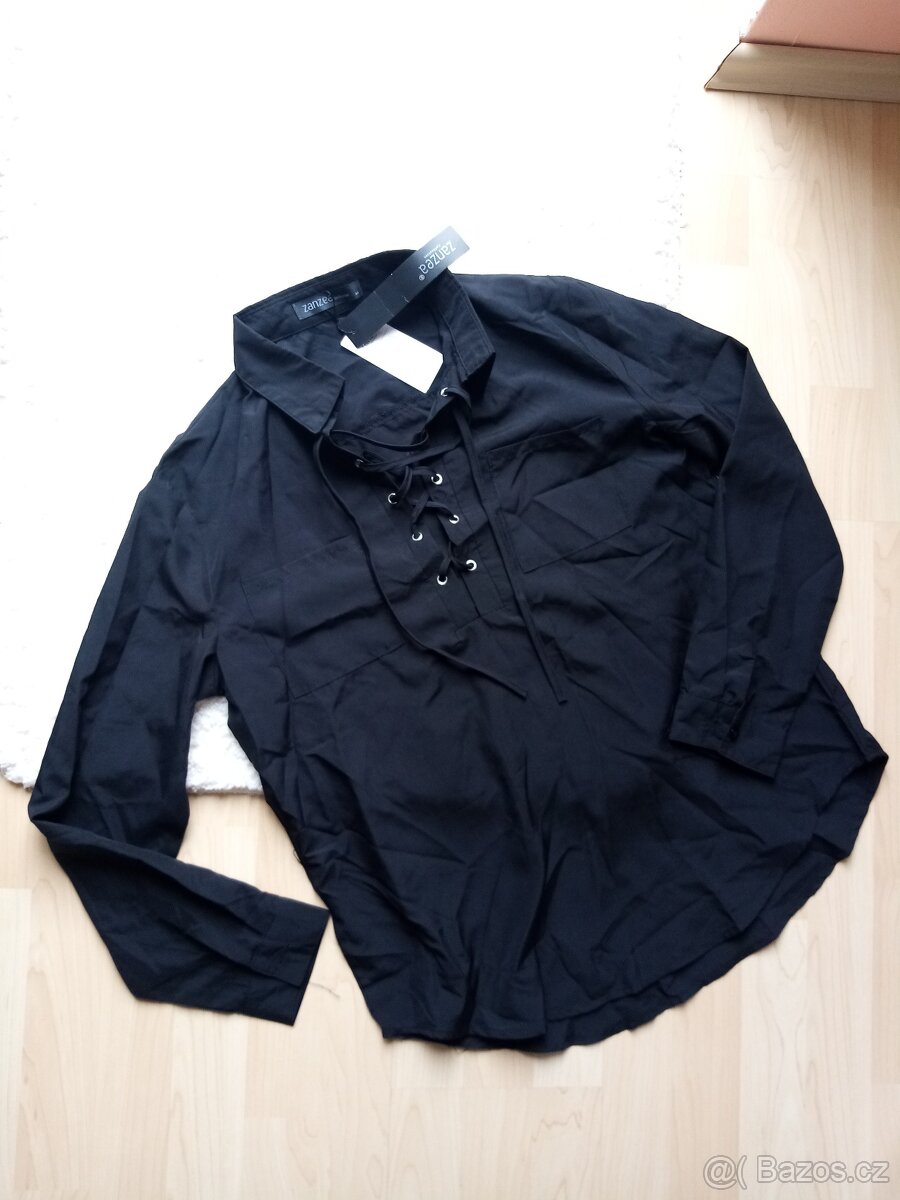 dámská halenka,košile,blůza šněrování v.40/42 nová