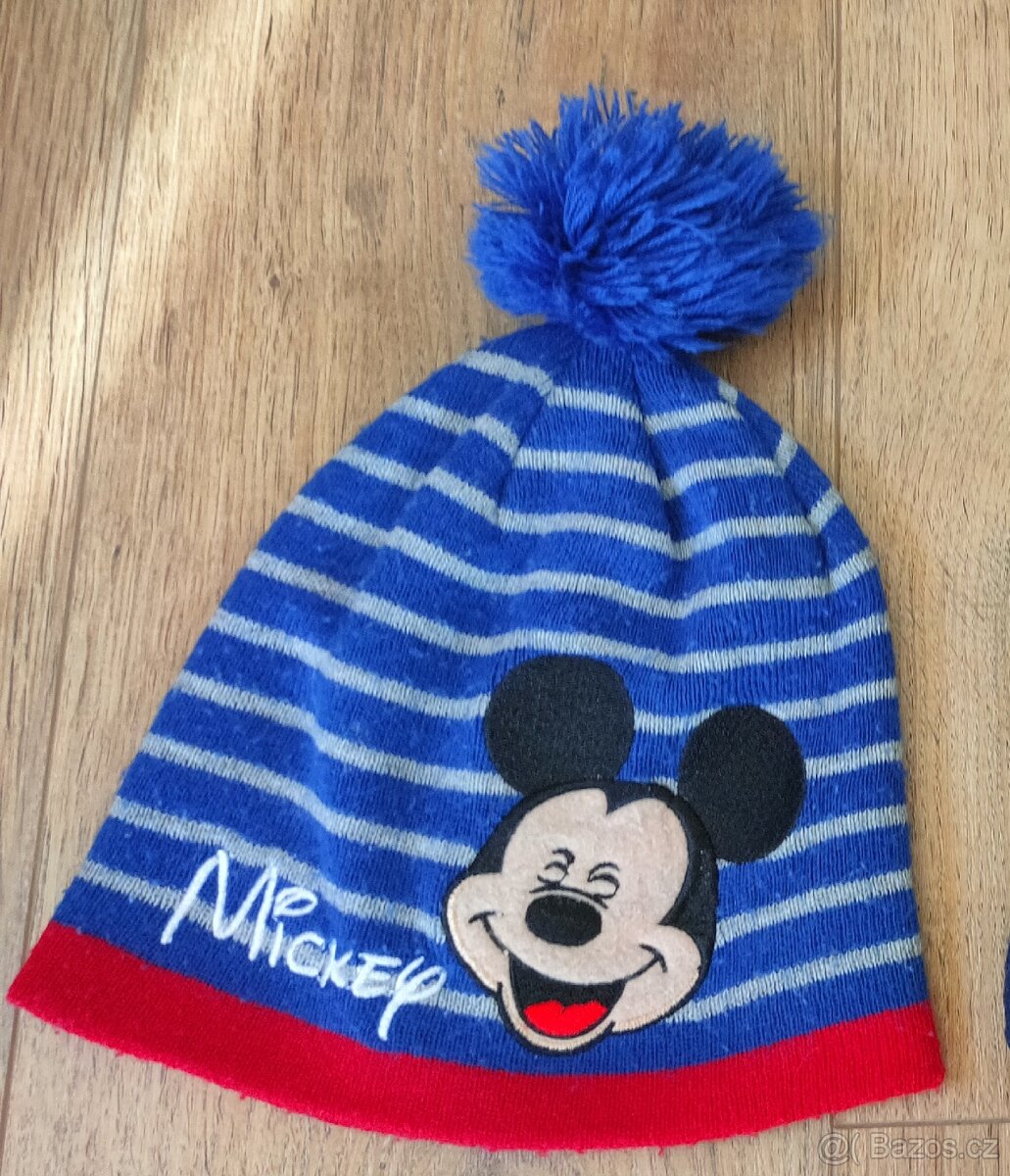 Zimní čepice Mickey Mouse 3-6 let