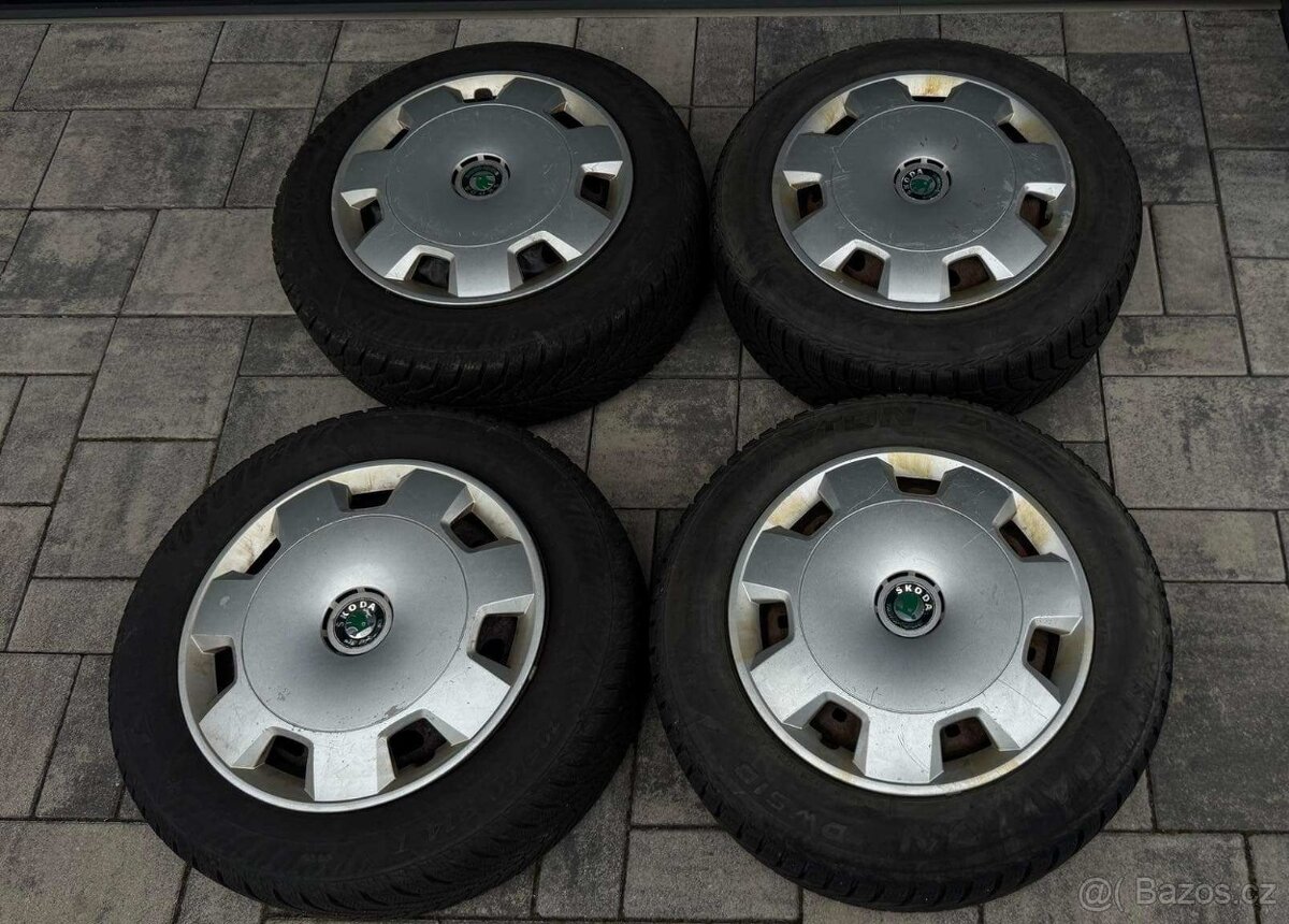 Sada zimních kol / disků Škoda Fabia, zimní pneu 7mm