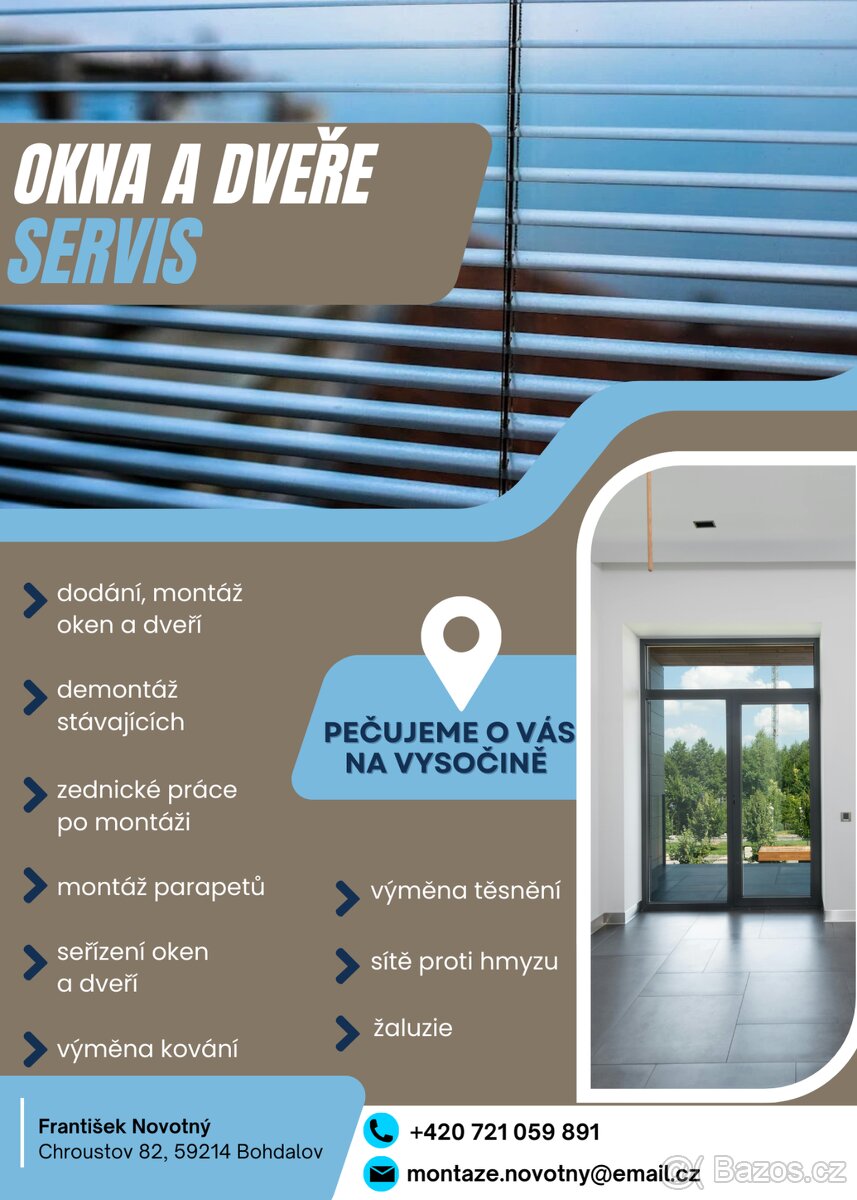 Montáž a servis oken a dveří
