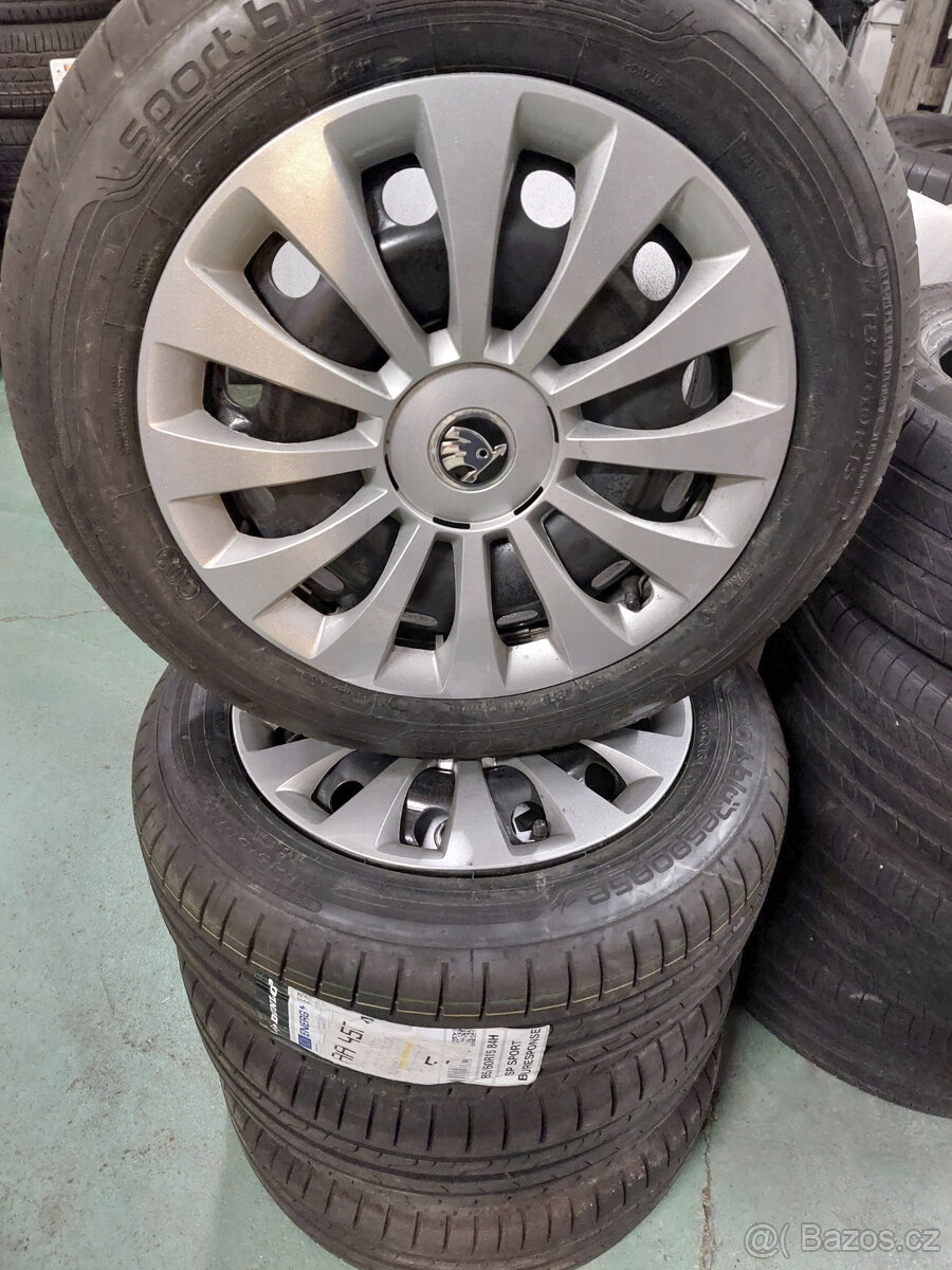 Kompletní kola 15" na Škoda Fabia 3 letní