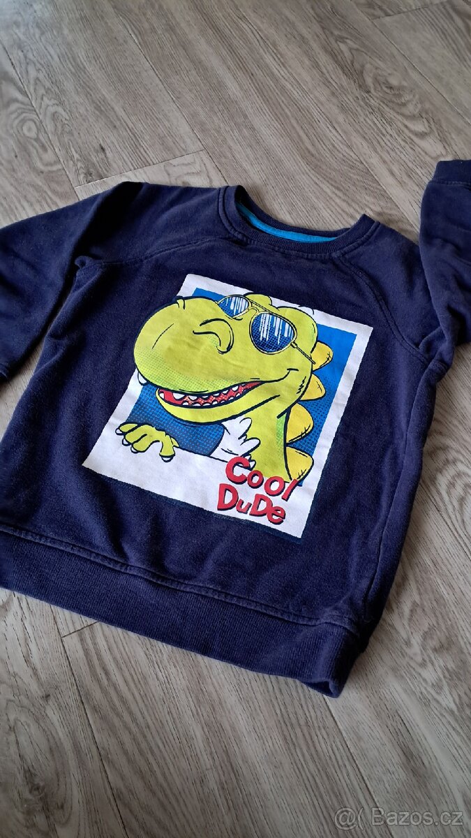 Mikina Pepco s dinosaurem vel. 110