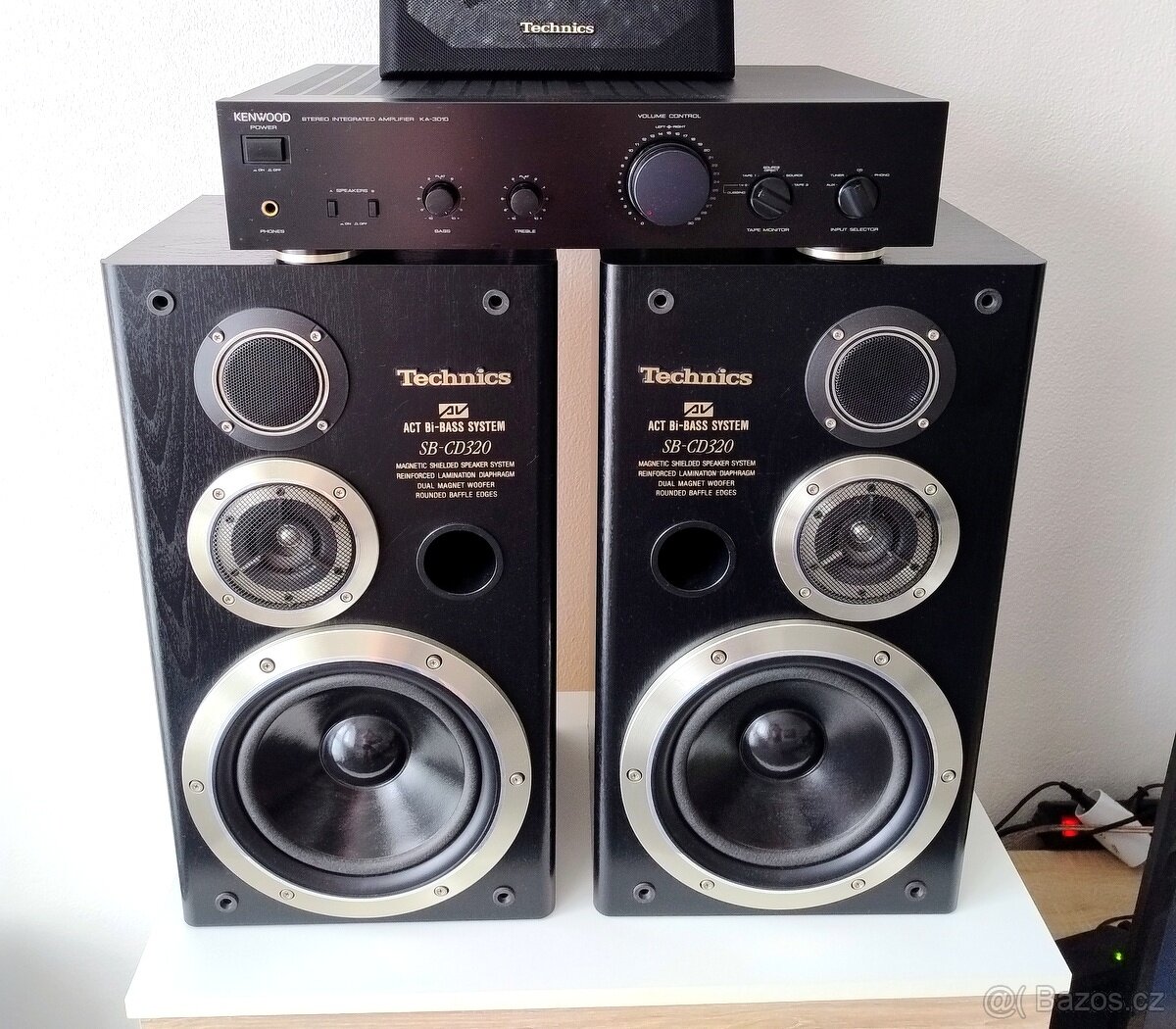 Prodám vintage sestavu Technics SB-CD320/Kenwood KA-3010