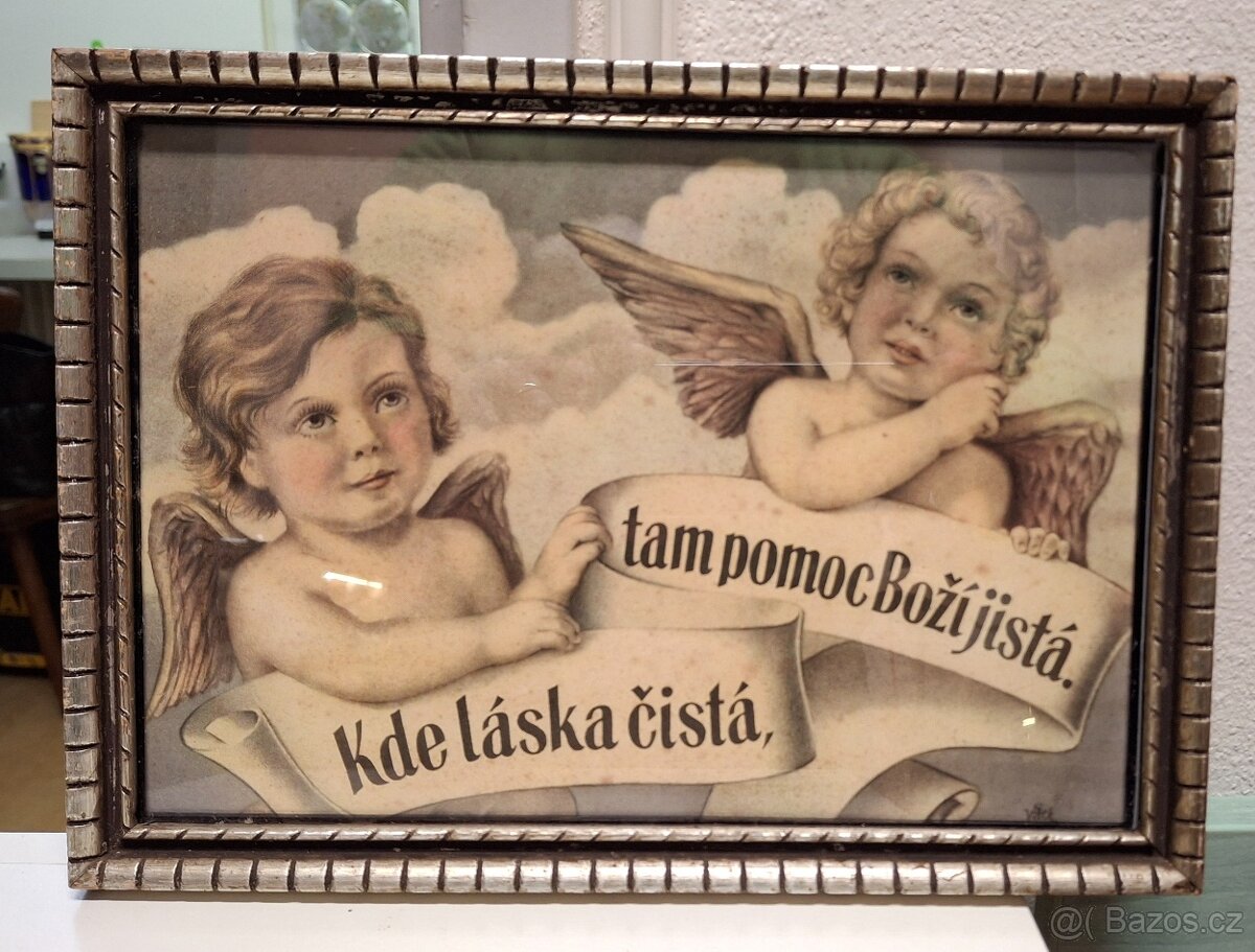 Domácí obrázek za sklem