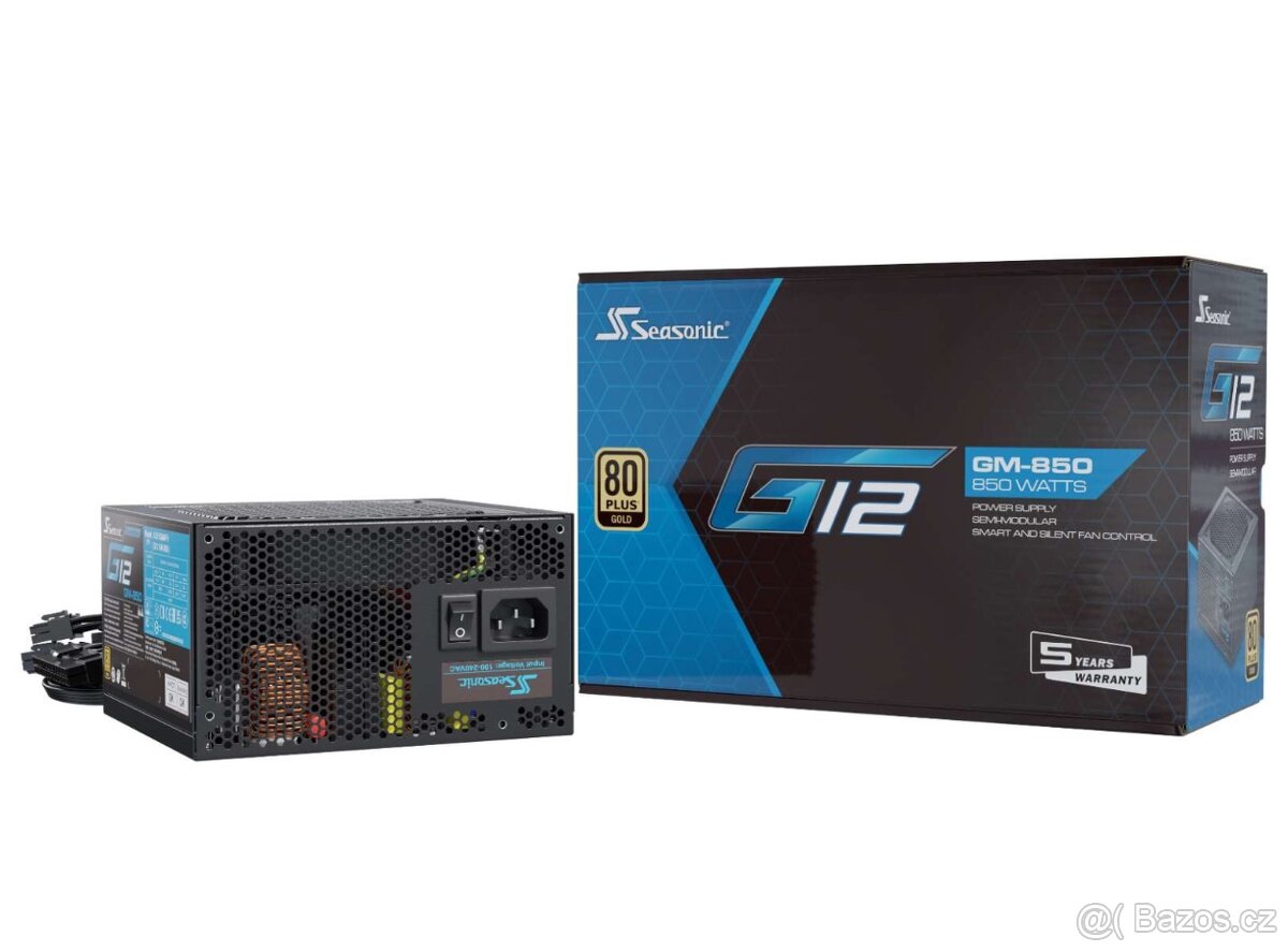 Seasonic g12 850W Semi modular. ROZBALENÝ NEPOUŽITÝ