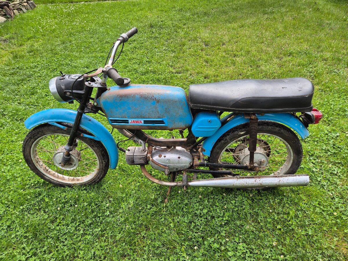 Jawa 23 Mustang bez TP, modrý 9.