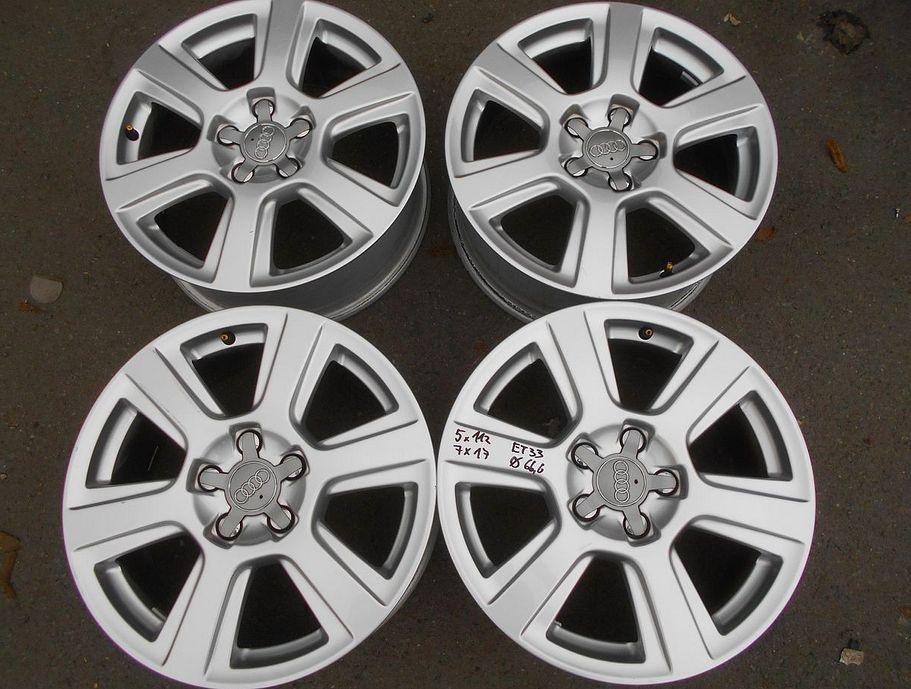 Alu disky originál Audi 17", 5x112, ET 33, šíře 7J
