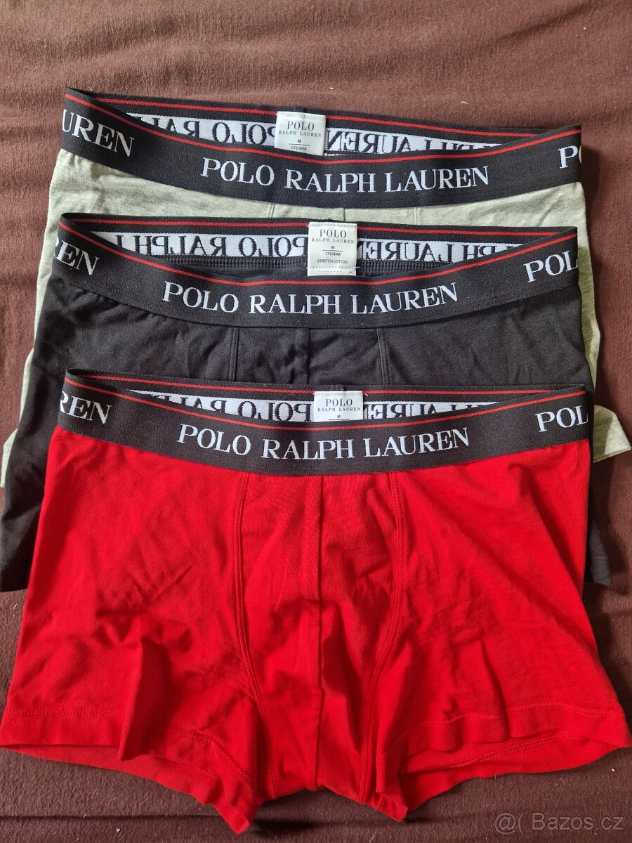 Boxerky POLO RALPH LAUREN 3ks vel.M - NOVÉ
