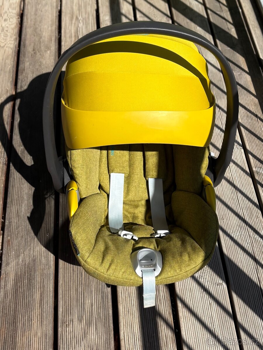 Cybex Cloud Z i-Size mustard yellow včetně otočné základny