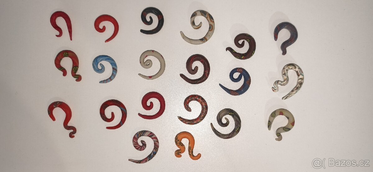 Ručně vyráběné FIMO roztahováky do uší – super cena