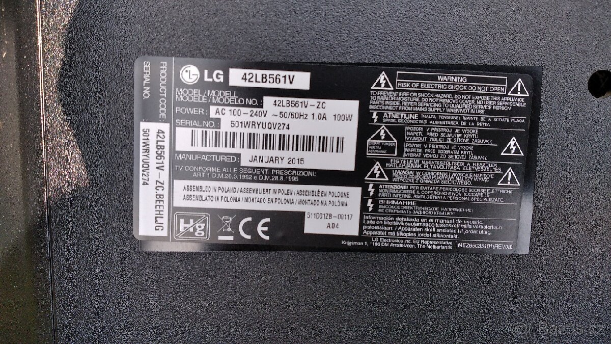 LG 42LB561V 42LB550V 42LN570S